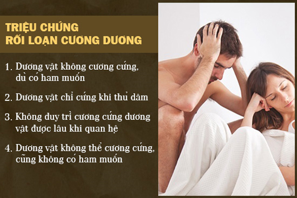 Dấu hiệu rối loạn cương dương - Bệnh lý khiến nam giới khó có con