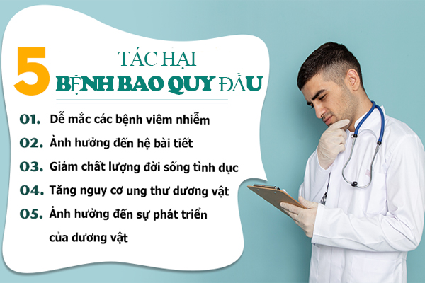 Tác hại các bệnh bao quy đầu ở nam giới gây ra khi chủ quan