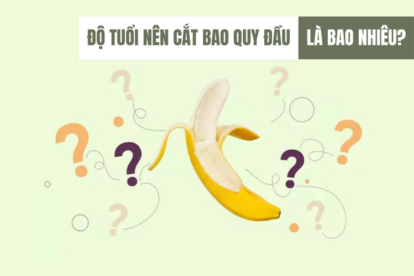 Xác định độ tuổi nên cắt bao quy đầu.