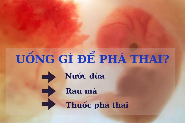 Uống gì để phá thai?