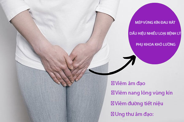 Mép vùng kín đau rát – Hồi chuông cảnh báo hàng loạt bệnh phụ khoa nguy hiểm